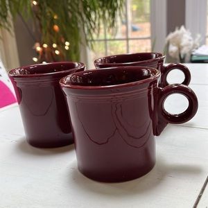 Mug Fiesta Cinnabar (Intro 2000) by HOMER LAUGHLIN - Set of 3